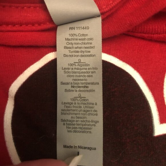 Next Level Size L Disney Tee Walt For President Unisex Red - Picture 8 of 8